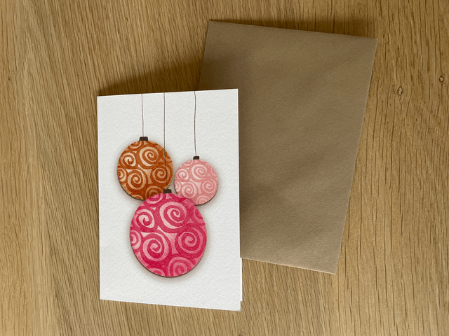 Kerstkaarten set (3 stuks inclusief envelop)