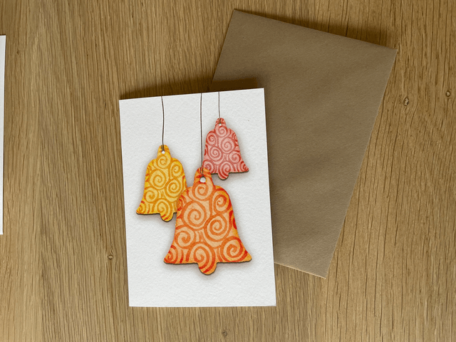 Kerstkaarten set (3 stuks inclusief envelop)